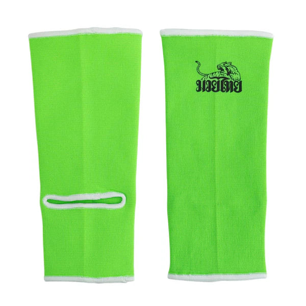Muay Thai Ankle Guards Neon Green