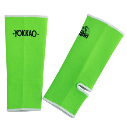 Muay Thai Ankle Guards Neon Green