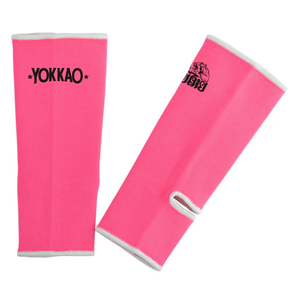 Muay Thai Ankle Guards Neon Pink