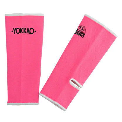 Muay Thai Ankle Guards Neon Pink