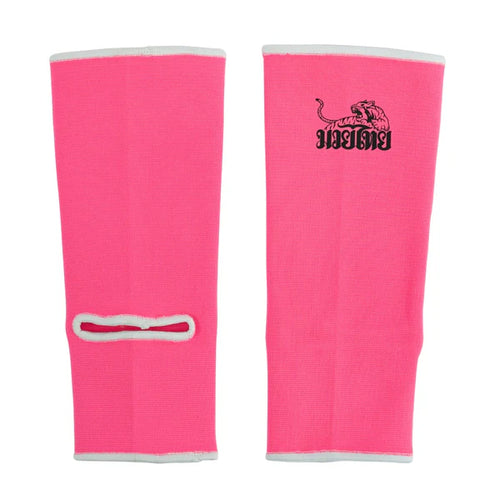 Muay Thai Ankle Guards Neon Pink