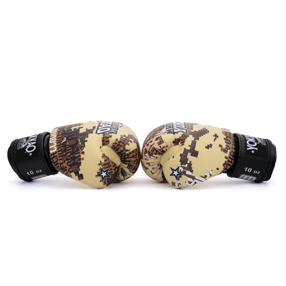 Thai Camo Boxing Gloves Desert