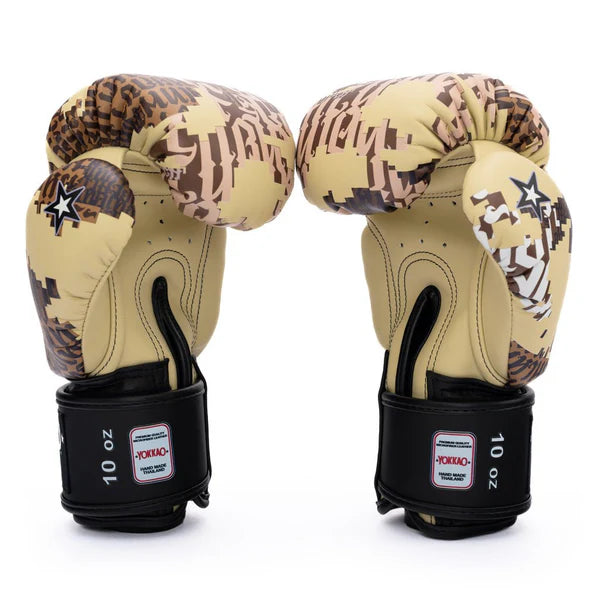 Thai Camo Boxing Gloves Desert