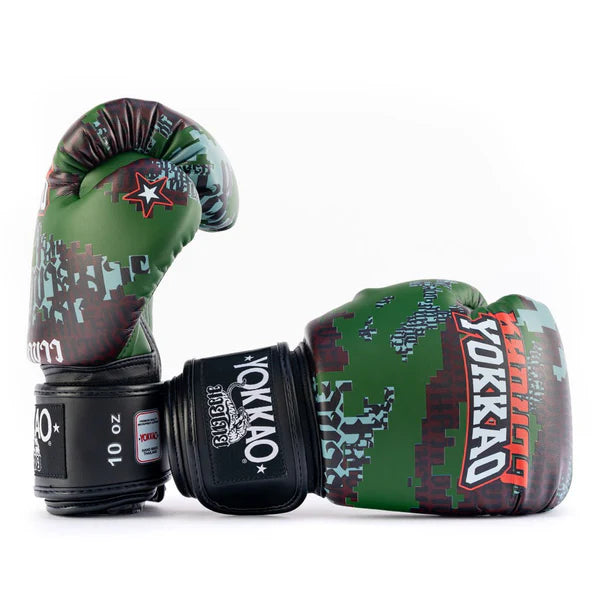 Thai Camo Boxing Gloves  Forest