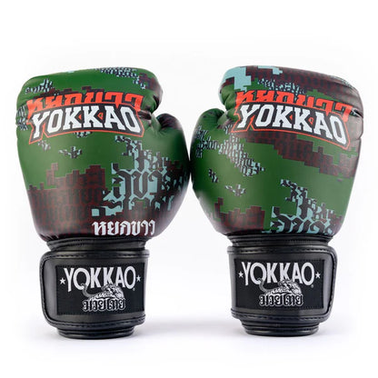 Thai Camo Boxing Gloves  Forest
