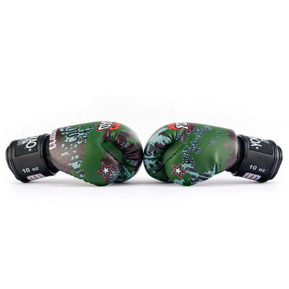 Thai Camo Boxing Gloves  Forest