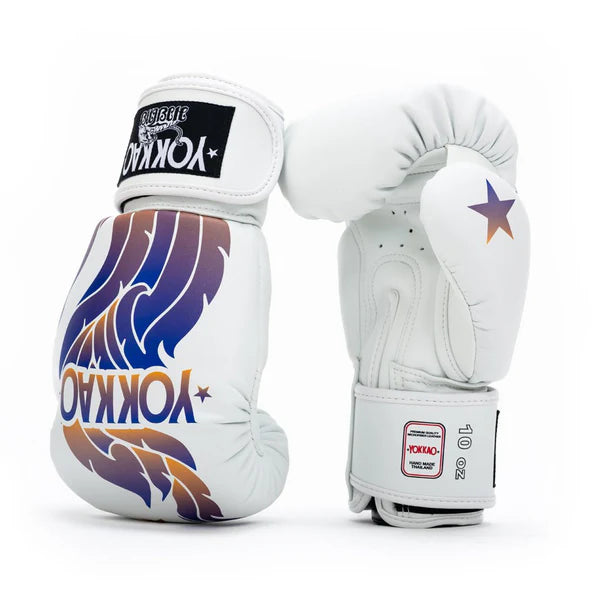 The Flame Boxing Gloves White