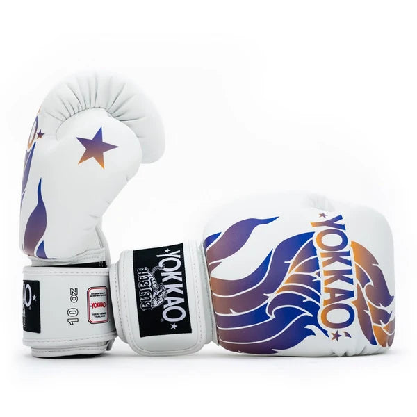 The Flame Boxing Gloves White