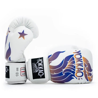 The Flame Boxing Gloves White