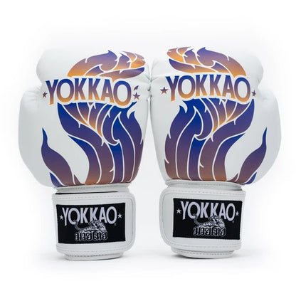 The Flame Boxing Gloves White