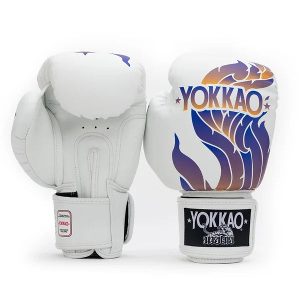 The Flame Boxing Gloves White