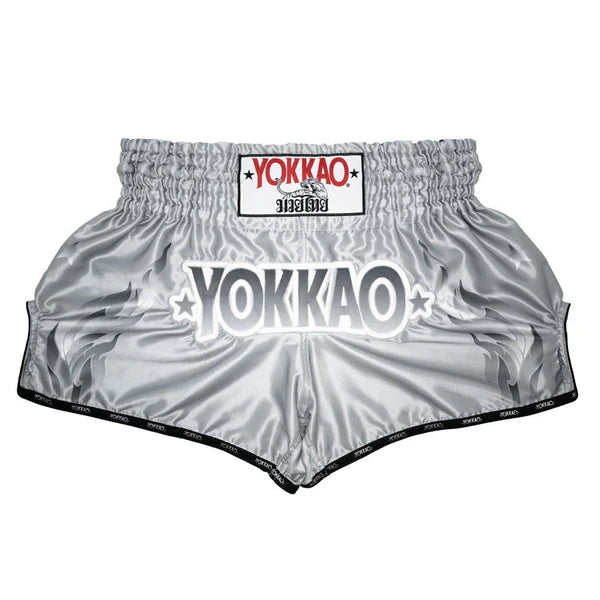 The Flame Muay Thai Shorts White