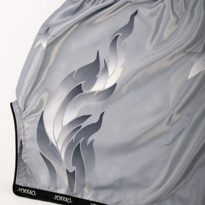 The Flame Muay Thai Shorts White