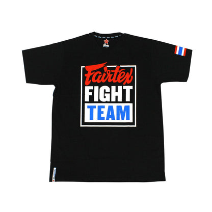 Fairtex T-shirt "Fairtex Fight Team" Black/Blue