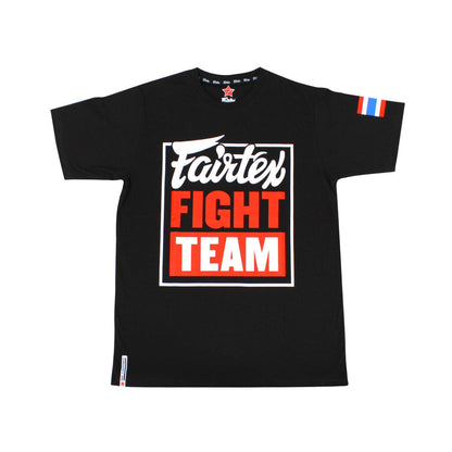 Fairtex T-shirt "Fairtex Fight Team" Black/Red