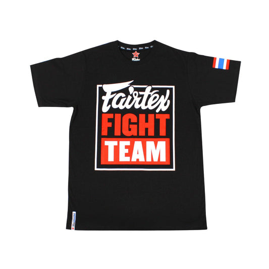 Fairtex T-shirt "Fairtex Fight Team" Black/Red